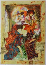 Sergey Kovrigo- Original Serigraph on Paper "Friendship"