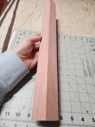 Long Pink Ivory Turning Square Cue Blank, 18 X 1.5 X 1.5" - Picture 3 of 12