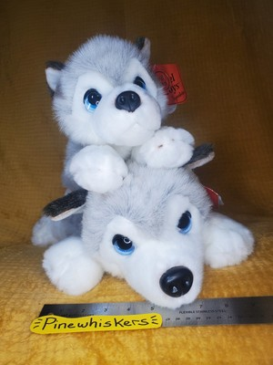 #ad #ad Keel Toys Husky Cuddle Puppies Plush Stuffed Animals LOT Alaskan Siberian Dogs $95.00
