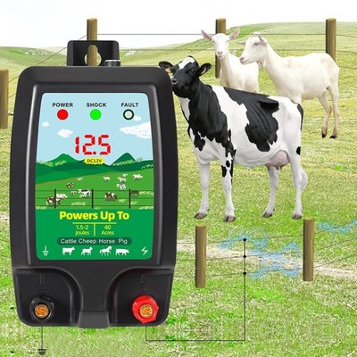 Weidezaungerät 10 km Elektrozaungerät Weidegerät Elektro Weidezaun 12V/230V DHL
