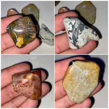 Ohio Flint Tumbled Stones 4 Pc 3.92 Oz