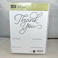 Stampin' Up So Very Much Sale-A-Bration Cling Stamp Set - 5 Stamps - Pre-Owned