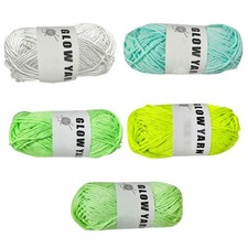 Yarn for Knitting 76 Yards Embroidery Yarn Glow in the Dark Knitting successful