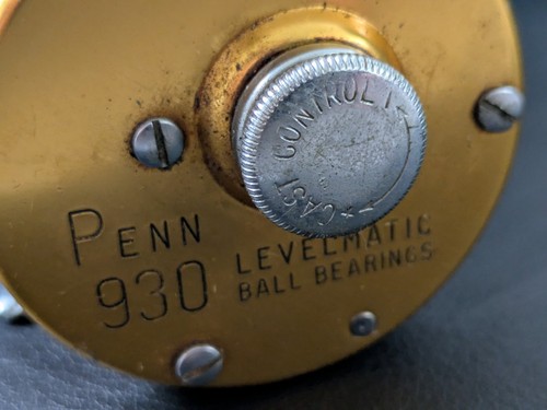 Penn Reels Levelmatic 930 Bait Casting Reel Gold Working - Picture 3 of 9