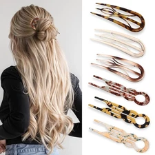 6Pcs Hair Pin for Women, Prestige French HairPin, Strong Durable Flat HairClips