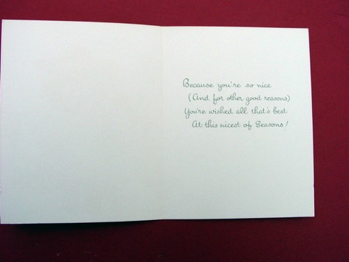 1 VTG Unused Crestwick Xmas Greeting Card ~ Charlot Byj Byi ~ So Cute and Sassy - Picture 2 of 2