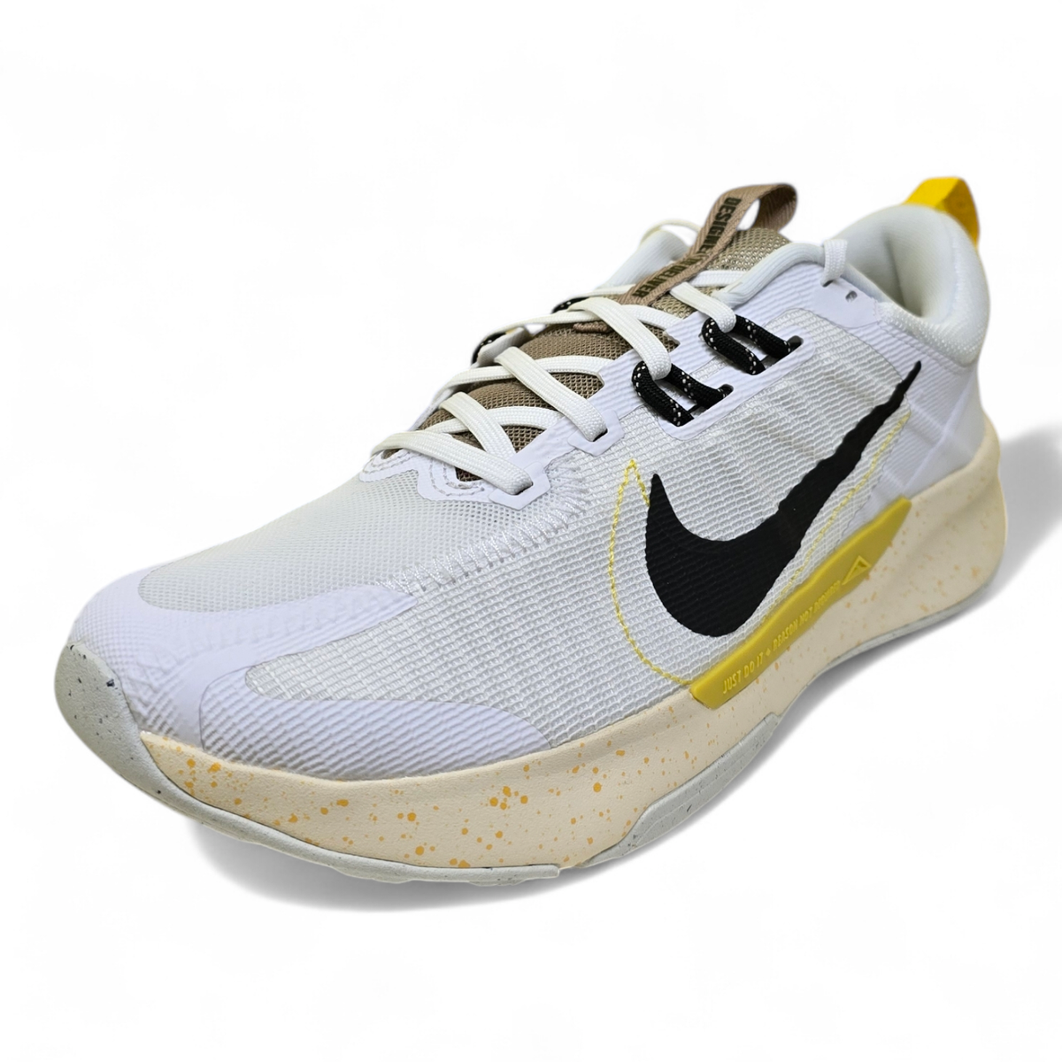 SIZE 8 MEN’S NIKE JUNIPER TRAIL 2 NN WHITE / KHAKI YELLOW SNEAKERS DM0822-101 Shoes Nike Juniper Trail 2 Next Nature - Top4Running.com main image 3