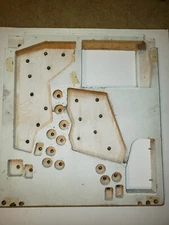 Gottlieb HIGH HAND Pinball Backbox Light / Lamp Insert Panel with Sockets