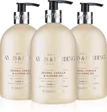 Baylis Vanilla & Almond Oil Hand Wash, 500 ml (Pack of 3) - Vegan Friendly 15.98 per litre