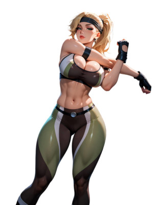 Sonya Blade Mortal Kombat Waifu Weatherproof Anime Sticker 6'' Car Decal