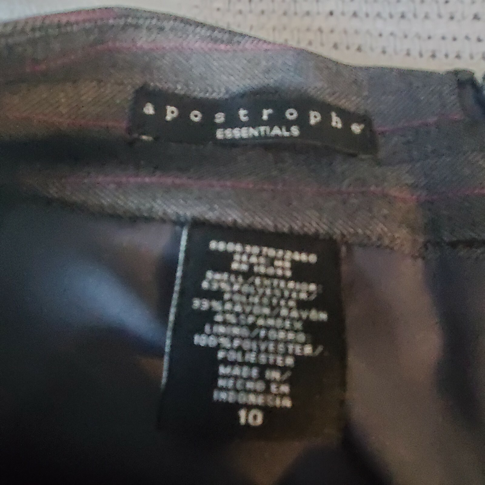 Apostrophe Essentials Women's Size 10 Lined Pinst… - image 5