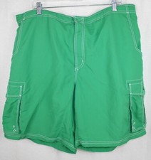 Gander Mountain Guide Series Mens Size 2XL Green Lined Netted Swimming Trunks