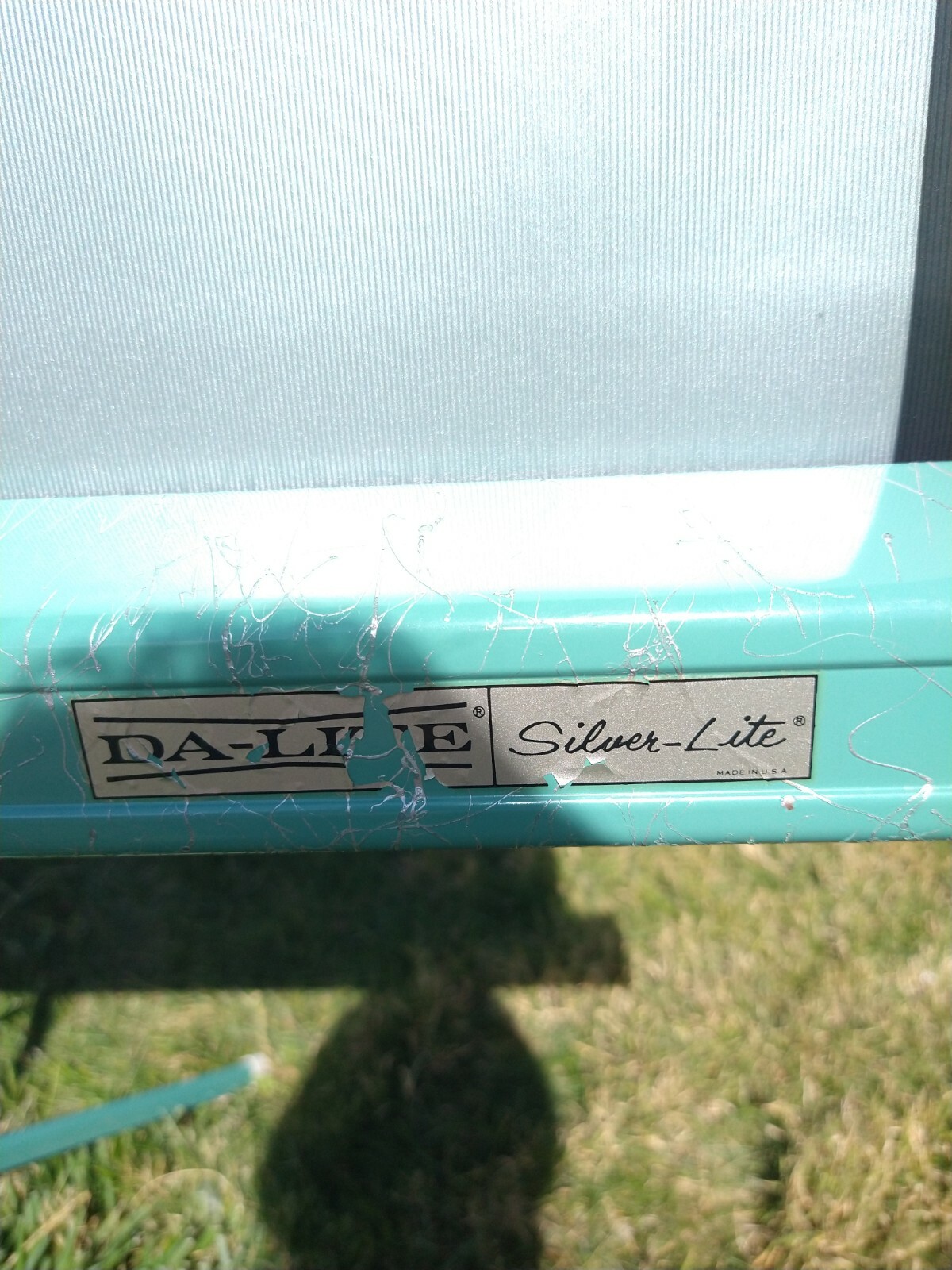 DaLite Silver Lite Flyer Movie Projection Screen 40x40 MADE FOR COLOR