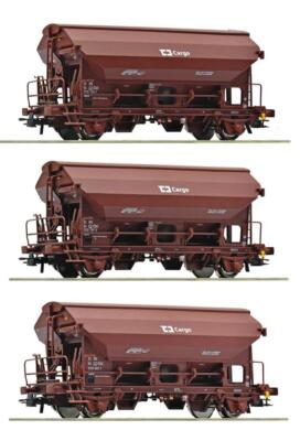 Roco 6600078, 3tlg. Set Schwenkdachwagen, CD Cargo, Neu & OVP, H0