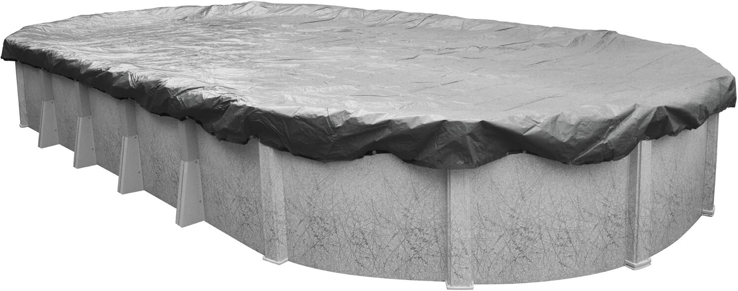 Robelle 332141-4 Pool Cover for Winter, Platinum, 21 x 41 ft Above Ground Pools