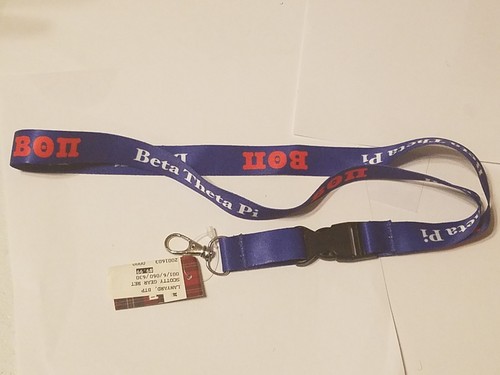 Beta Theta Pi blau Schlüsselband Schlüsselanhänger Halskette Key Chain - Bild 1 von 2