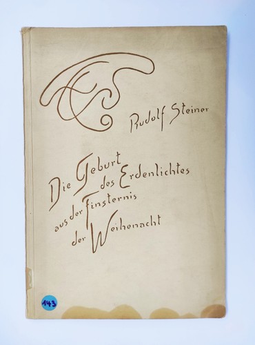 📗📙📙 Rudolf Steiner - Geburt des Erdenichts - vintage Anthroposophie
