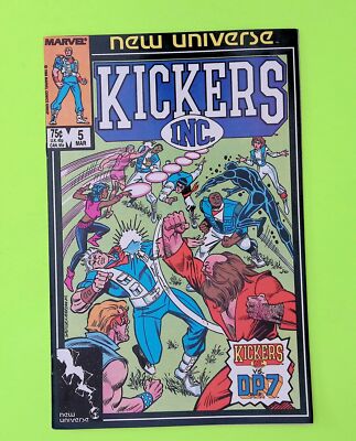 Kickers Inc. #5 1986 Marvel Comics 1st App HIGH GRADE Comic Book L29-67