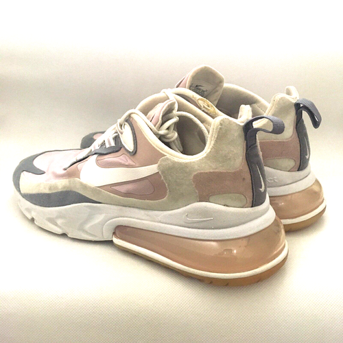 Nike Womens Air Max React 270 Shoes Size 10.5 Pink Gray Running Casual Sneakers - Picture 2 of 11