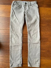 GIRLS VIGOSS JEANS GRAY PANTS skinny STRETCHY straight ADJUSTABLE WAIST size 8