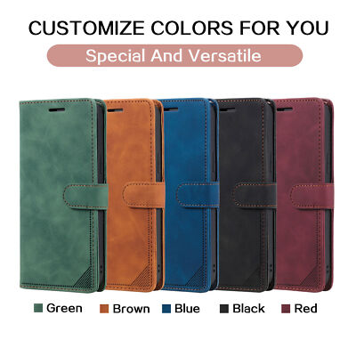 Flip Leather Card Wallet Phone Case For OPPO A93 A73 Realme Q3 5 7 8 C3 A5 A9