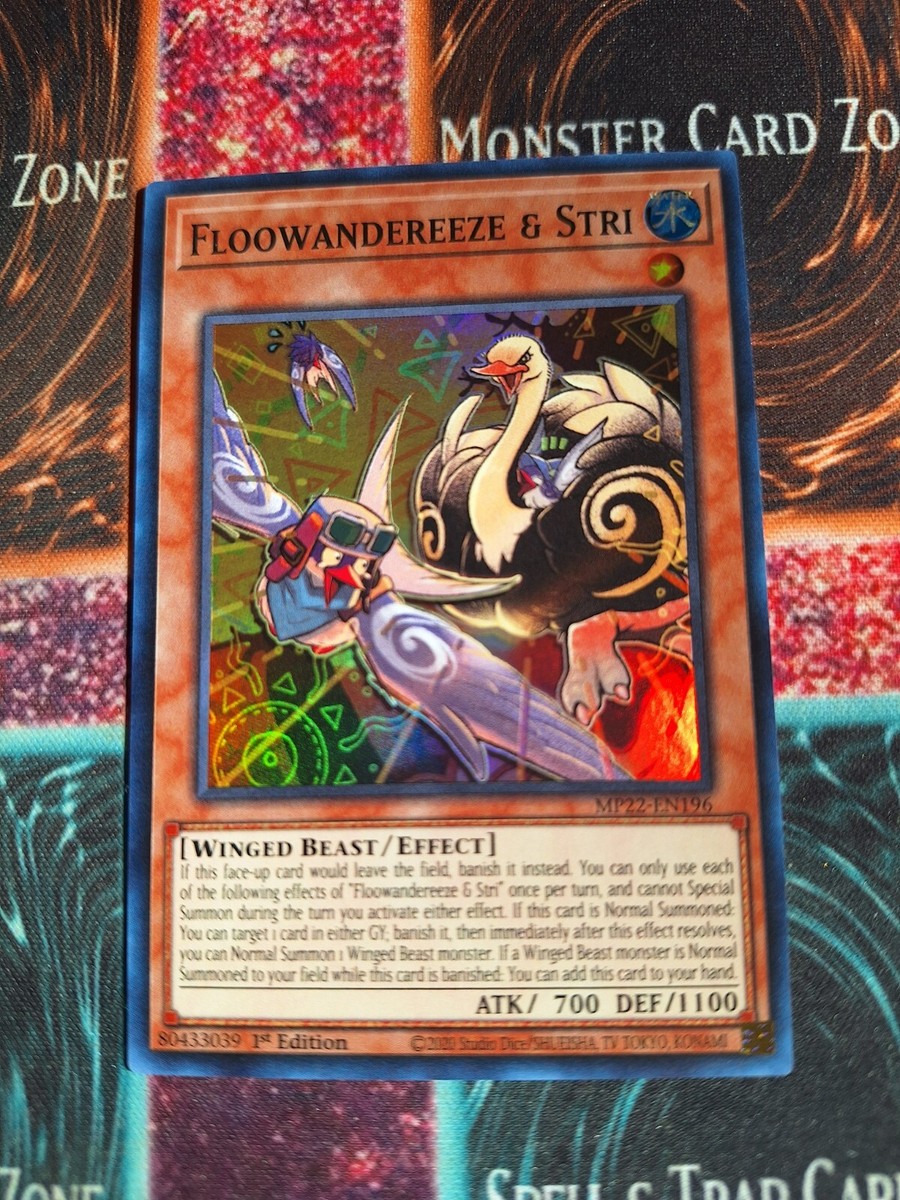 Yu-Gi-Oh! TCG Floowandereeze & Stri MP22-EN196 Super Rare 1st