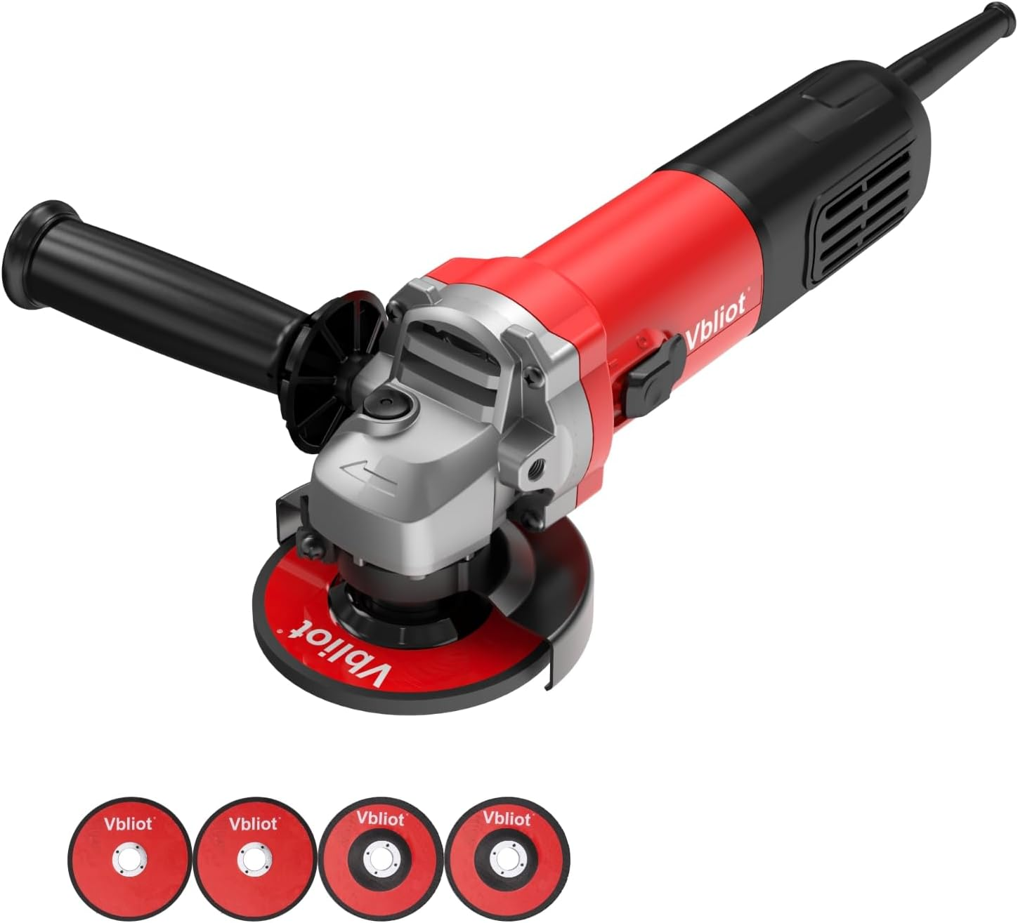 -5'' Electric Angle Grinder 900W/8 Amp Electric Grinder Tool 11000Rpm Power Angl