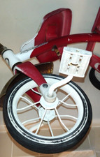 Vintage Rare Collectible Red  White Roadmaster Tricycle Made In USA. Sold as is