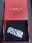 Fermasoldi Cartier C de Cartier decorazione logo 2C argento usato