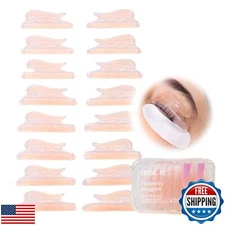 Curacoro Lash Lift Shields, 16 Pcs/8 Sizes Lash Lift Rods, Lash Lift Pads for