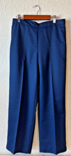 Alfred Dunner Pleated Navy Petite Pull On Dress Pants w/ Pockets - Size 10P