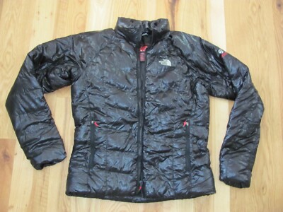 The North Face Summit Series Pertex Black Shiny Down Filled Puffy Jacket Wo's M