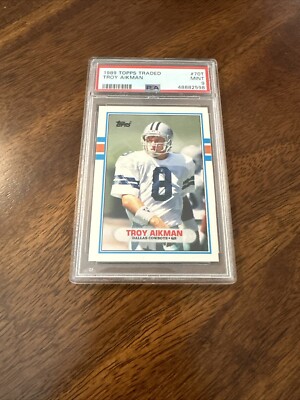 1989 Topps Traded Troy Aikman Rookie Card #70T - Near Mint To Mint Condition Football Card