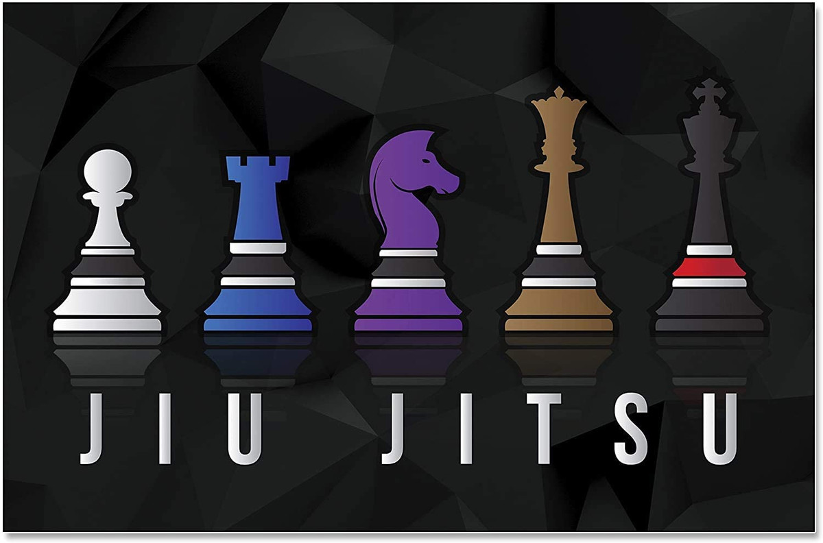 Brazilian Jiu Jitsu Chess Pieces BJJ Svg, Cool Chess Jiujitsu Svg - Crella