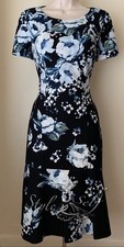KARL LAGERFELD PARIS Floral Print Bullet Dress L8GB6920 NWT 12