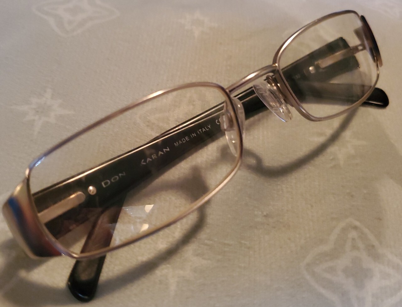 Donna Karan Womens Eyeglasses Frames Black And Silver Frames Only Made in Italy♡