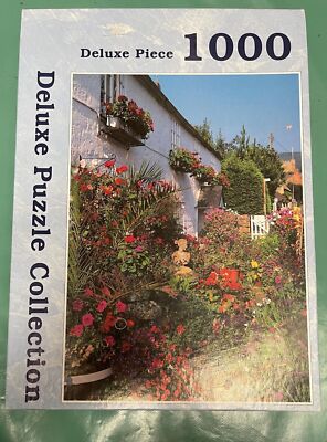 Deluxe 1000 Teile Vintage Puzzle Flower Cottage