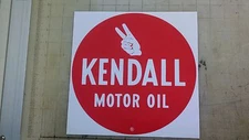 Vintage Kendall Motor Oil sticker decal 9" diameter