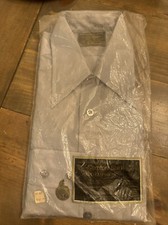  BRAND NEW 70  s-80  s Vintage C-band Collar Sears Roebuck and Co. Long-SL Shirt