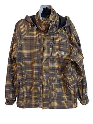 The North Face S Summit Series Jacket Brown Raincoat Mens Gore Tex Rain Tex  VTG