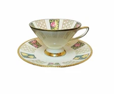 Unique Vintage  Winterling Roslau Bavaria Porcelain Tea Cup And Saucer