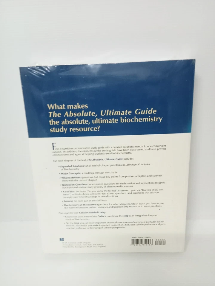 Lehninger's Principles of Biochemisty 4th Ed Study Guide & Solutions Manual PB - Image 2 of 4