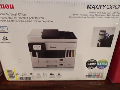 Canon MAXIFY GX7021 Wireless MegaTank Copy/Fax/Print/Scan Printer 4471C037 NEW!