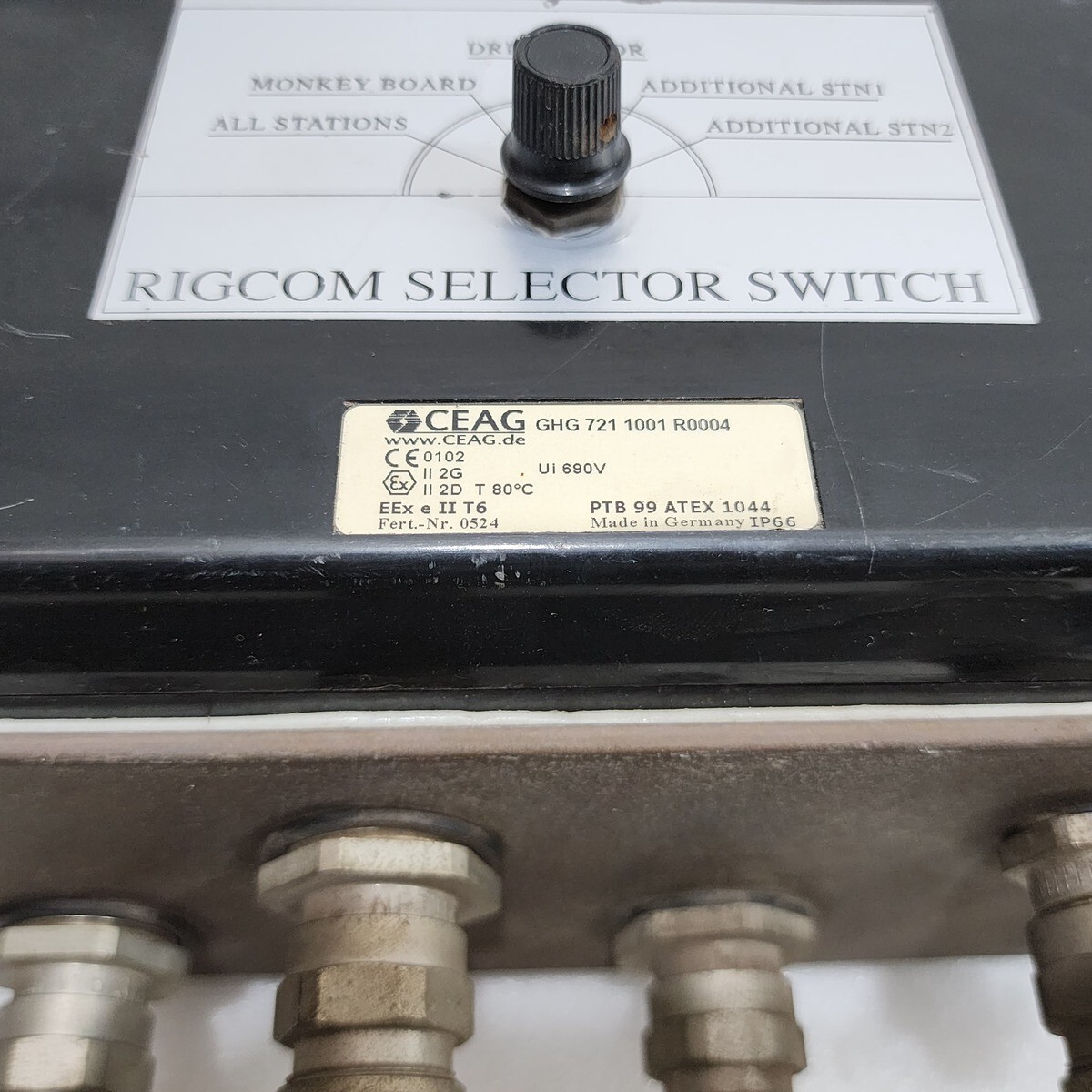 CEAG GHG 721 1001 R0004 RIGCOM SELECTOR SWITCH GHG7211001R0004 | eBay