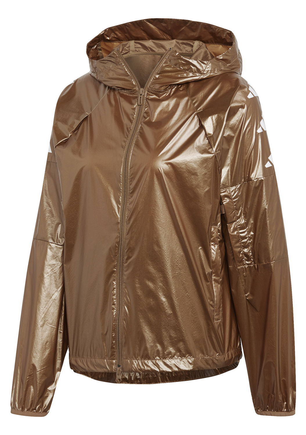 ветровка adidas Womens Pack W.N.D. с капюшоном на молнии, медный металлик
