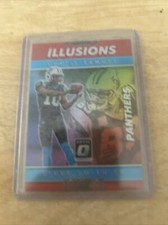 2017 Optic Illusions Red #14 Curtis Samuel/Steve Smith 1/99 First Off Print