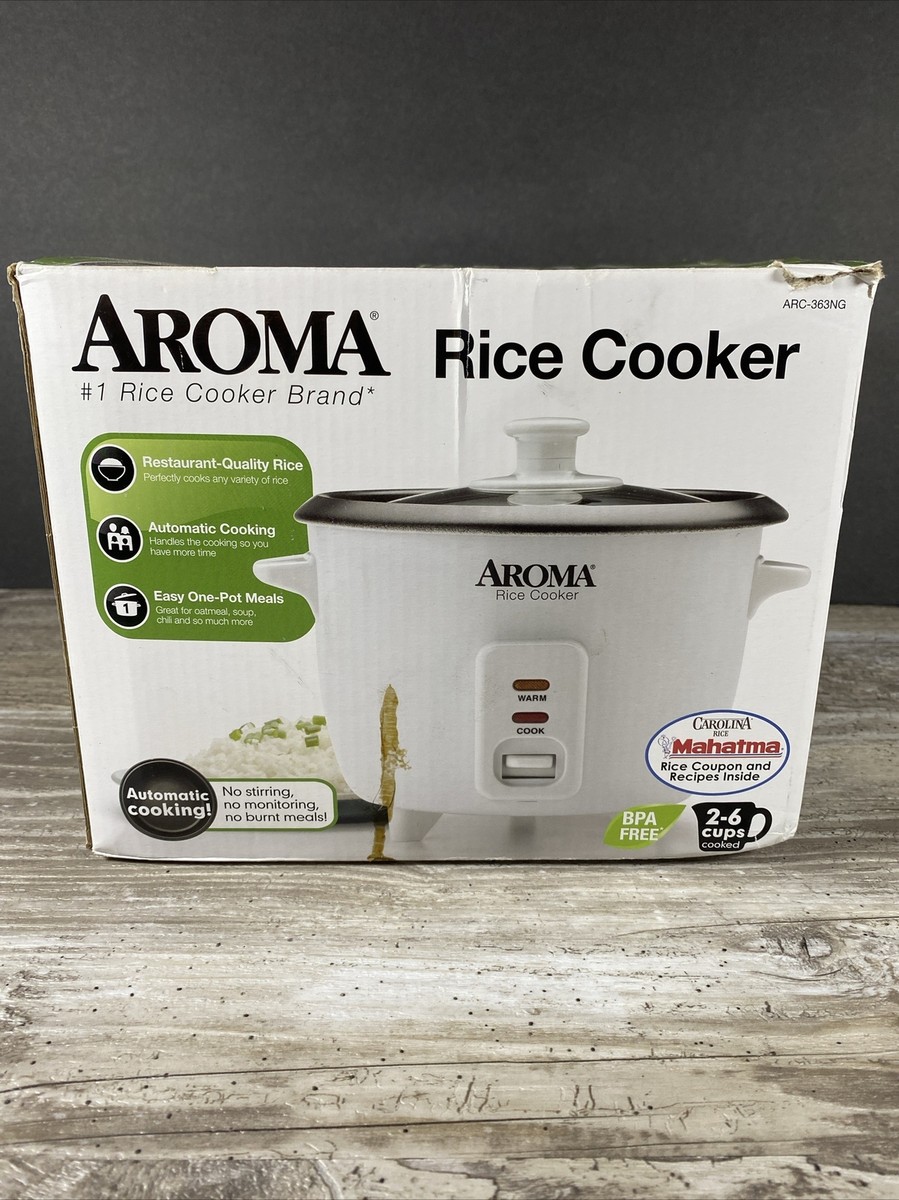Aroma Housewares Aroma Cuiseur à riz One Touch 6 tasses (cuit