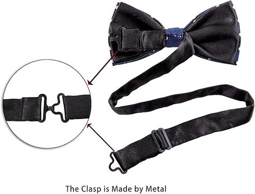8 PACKS Elegant Adjustable Pre-tied bow ties for Men Boys Mixed Color New - Picture 4 of 6
