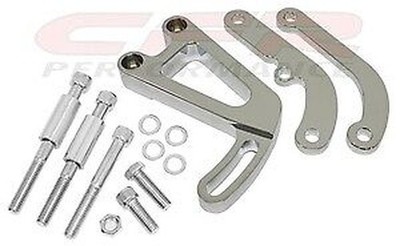 1963-87 CHEVY Small Block Servolenkungshalterung Satz Chrom