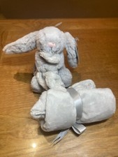 Jellycat Silver Bashful Bunny Soother - Very RARE!!!